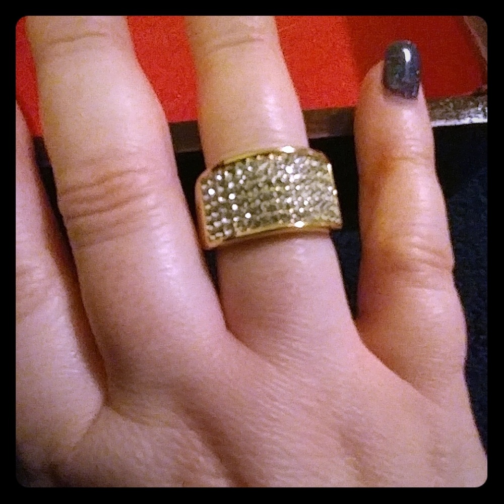 Touchstone Crystal pave ring